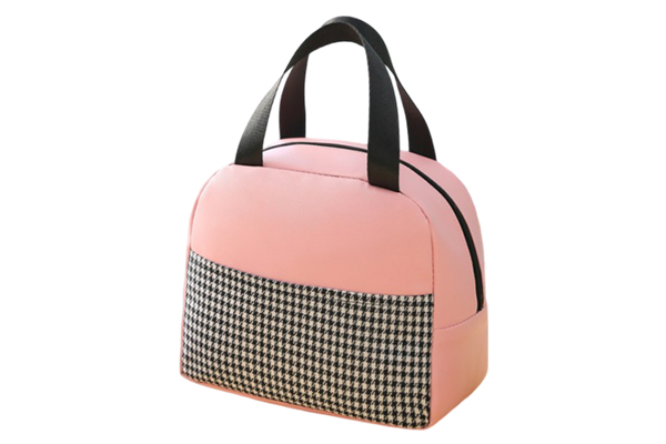 C09-4 PU Houndstooth Lunch Bag