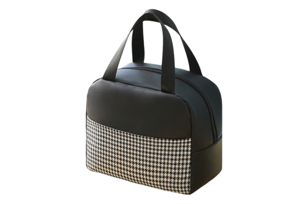 C09-4 PU Houndstooth Lunch Bag