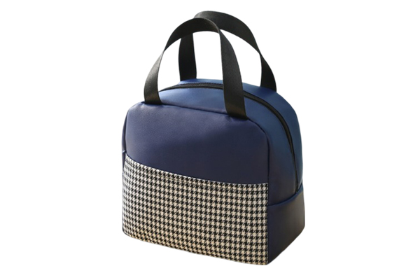 C09-4 PU Houndstooth Lunch Bag