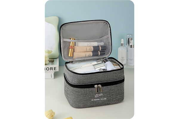 Cationic Double Layer Cosmetic Bag